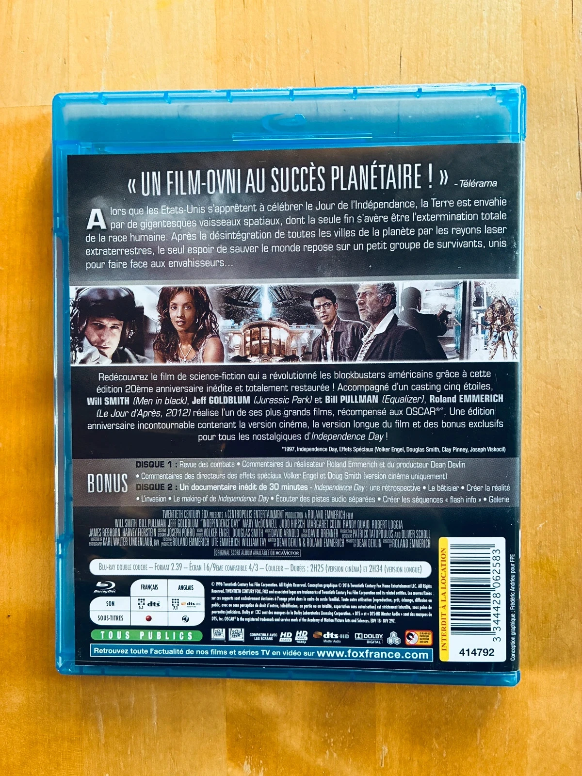Blu-ray Independência Dia de Roland Emerich edição 20º aniversário. – photo 3